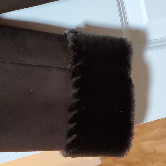 SALE Jones New York Faux Suede Fur Petite Women's Coat size M - Picture 7 of 9
